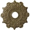 Ekena Millwork Preston Ceiling Medallion (Fits Canopies up to 4"), 17 1/2"OD x 4"ID x 1"P, Mississippi Mud Crackle CM17PRMMC - alternate 1